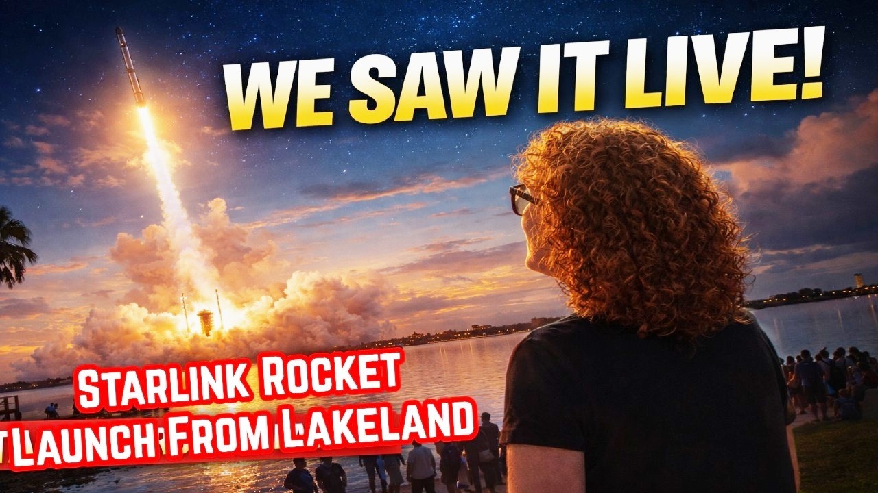 SpaceX Launch! Lakeland Has the PERFECT View! Starlink Mission Falcon 9 Space Force Station!