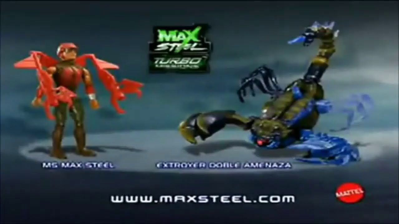 max steel todos los tv spots de juguetes de extroyer 2007- 2012