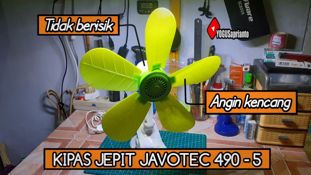 Unboxing kipas jepit baling 3 in 1 Javotec 490 - 5 Angin kencang dan tidak berisik