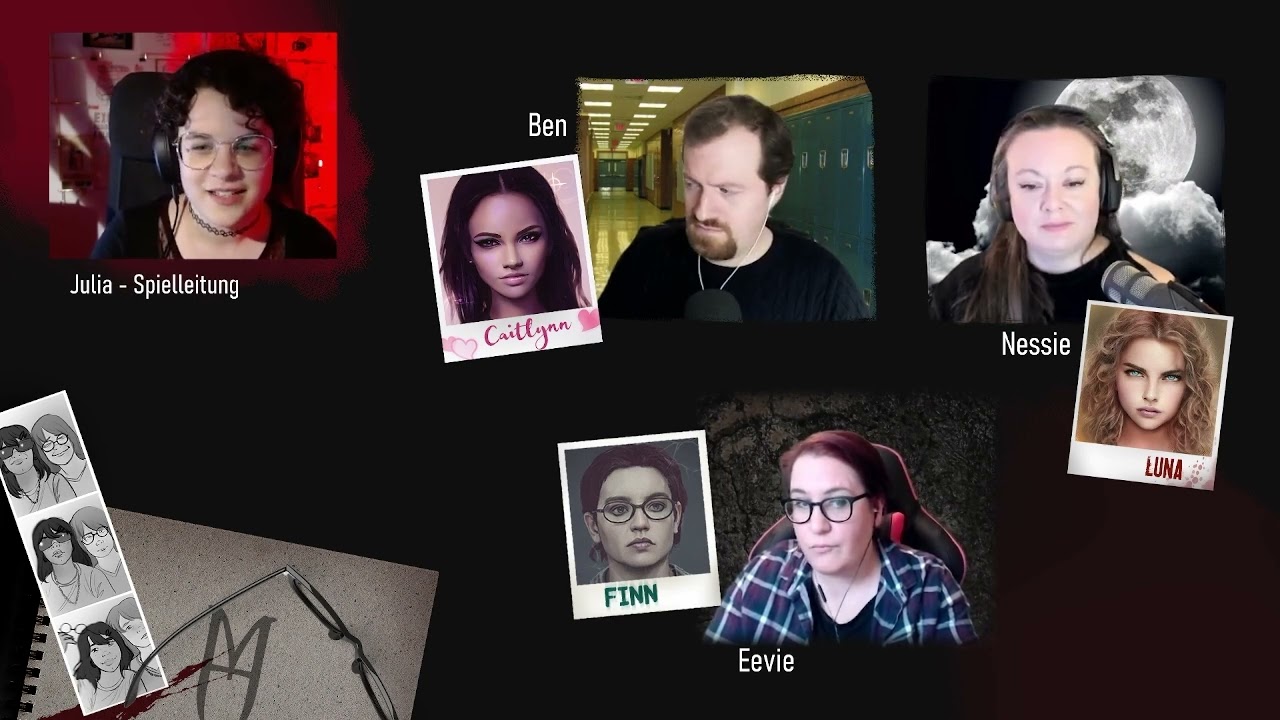 Doodlejule spielt mit uns Monsterhearts - mit @BENnPAPER, Eevie und Nessie