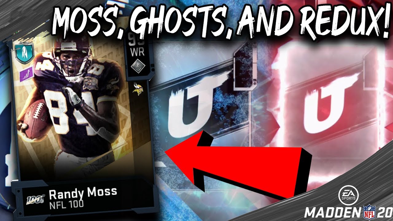 95 OVERALL #NFL100 RANDY MOSS! GHOSTS AND REDUX TOO! [MADDEN 20 ULTIMATE TEAM]