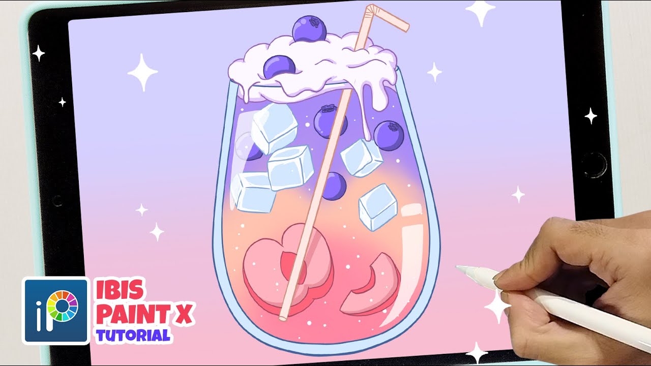 Tutorial Ibis Paint X Menggambar Minuman Lucu