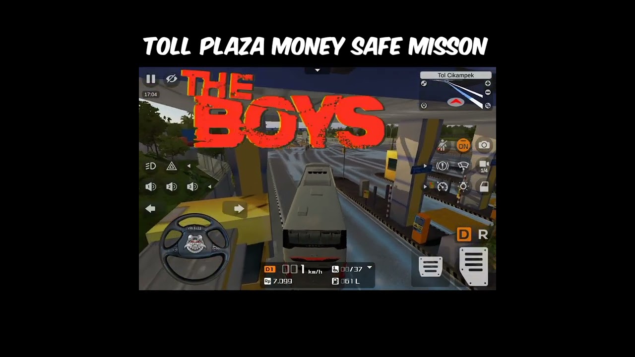 THE BOYS | TOLL PLAZA MONEY SAFE MISSION | BUS SIMULATOR INDONESIA | #bussimulatorindonesia #shorts