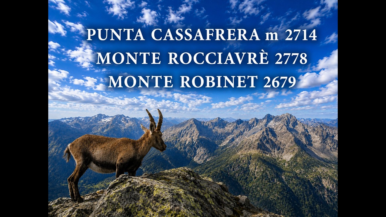 DANIELE CUCCOTTI -Val Sangone line ❤️#2. Cassafrera-Rocciavre-Robinet .Cuccioli di stambecco in cima