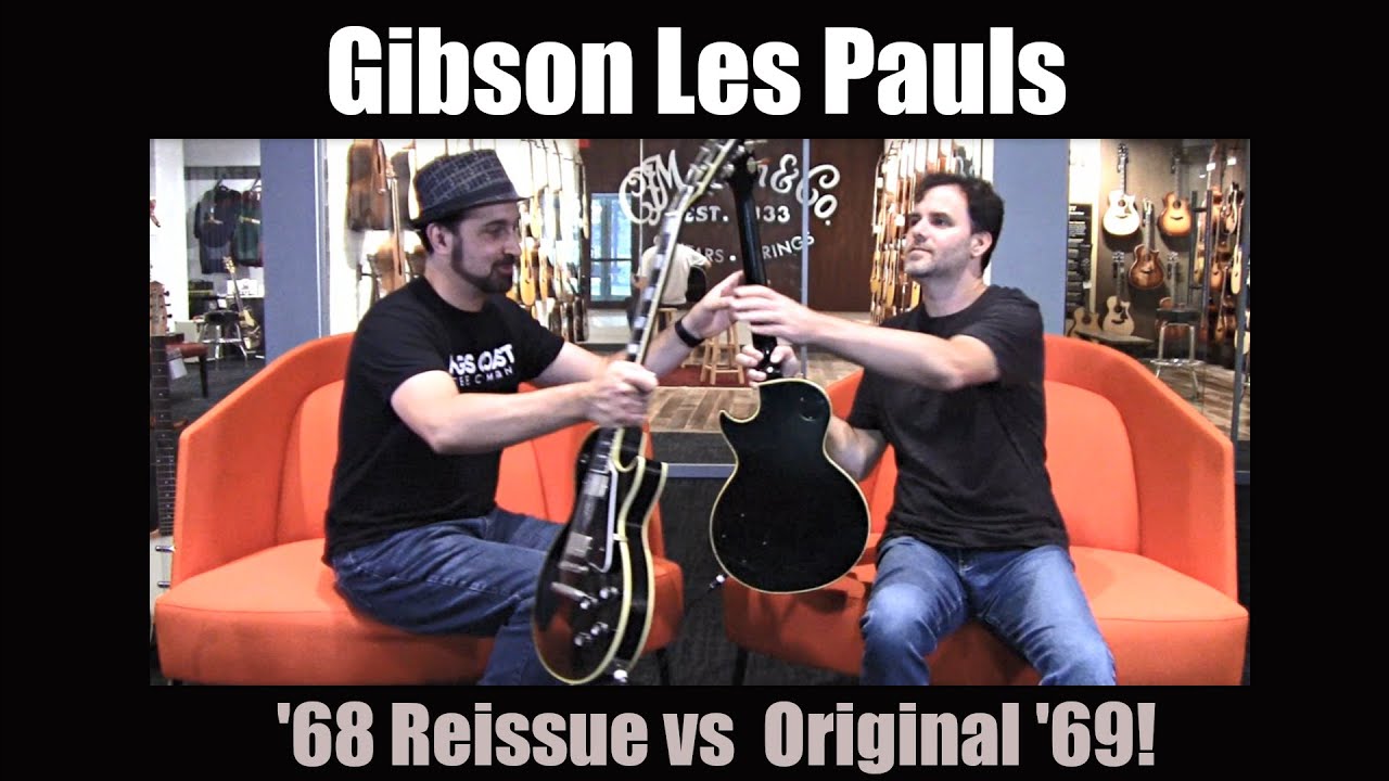 Gibson Les Pauls!  1969 Les Paul Fretless Wonder and a 1968 Les Paul Custom Shop Reissue!