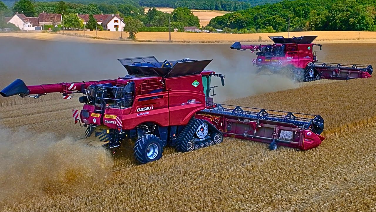 😱 XXL MOISSON 2025 : 2x CASE IH 9250, JD 7R & Perard Interbenne... 🤩😎