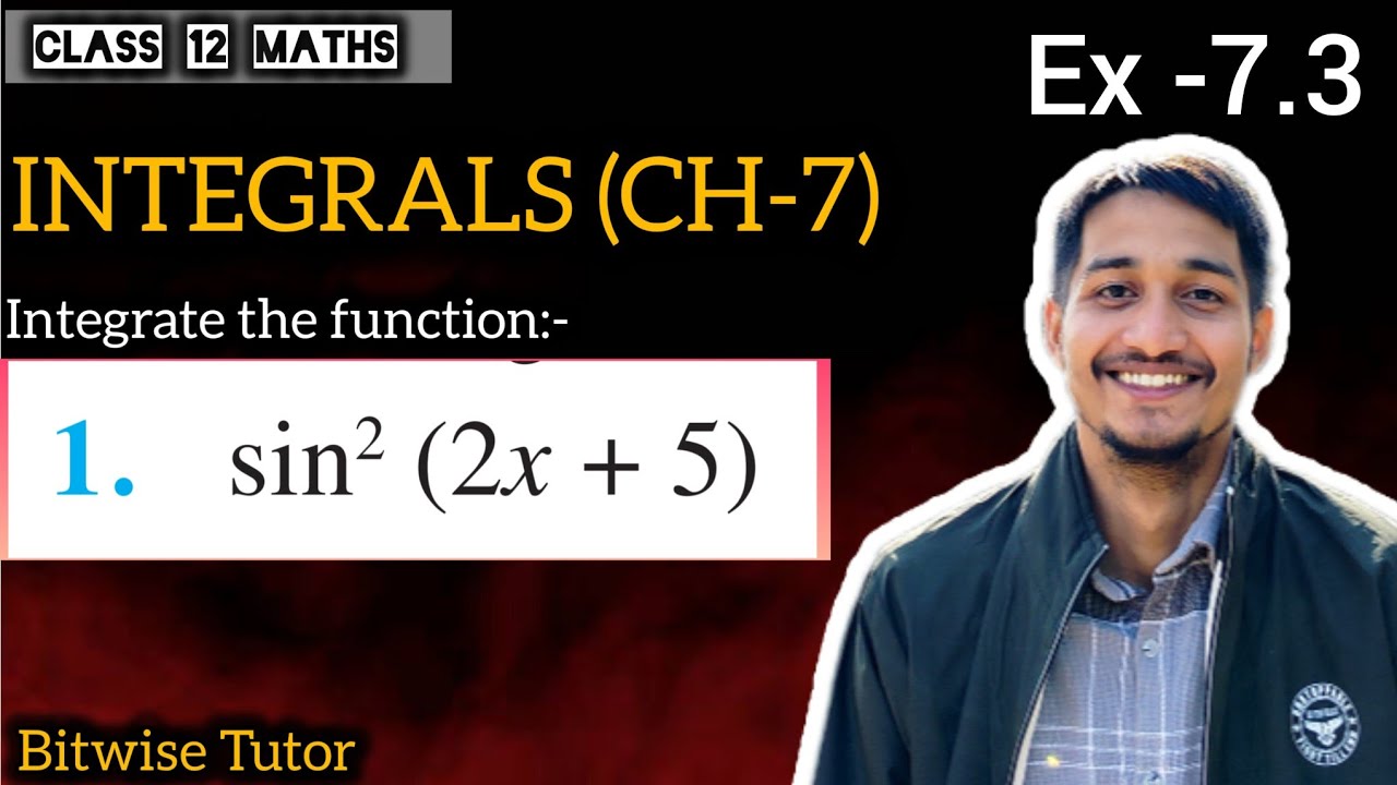 Q1 | Integrate sin square 2 x + 5 | Integrate sin² (2x + 5)