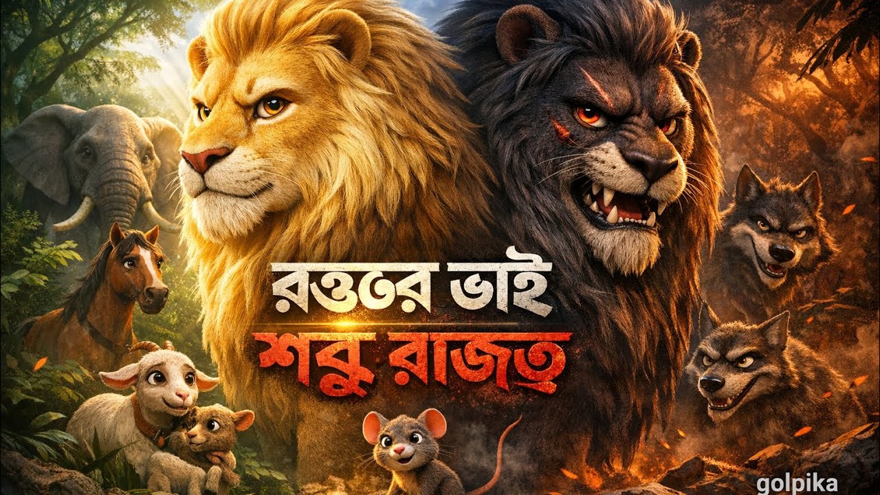 রক্তের ভাই, কিন্তু শত্রু রাজা | এক সিংহের লোভ আর আরেক সিংহের ন্যায় | Realistic Jungle Story