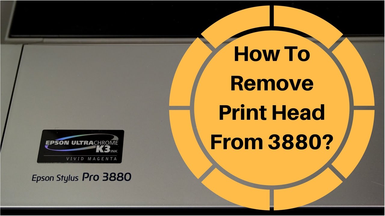 How To Remove Print Head From 3880?