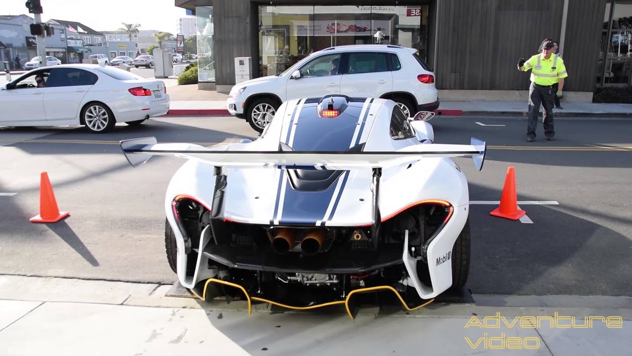McLaren P1 GTR 02 - Startup, idle, slow drive
