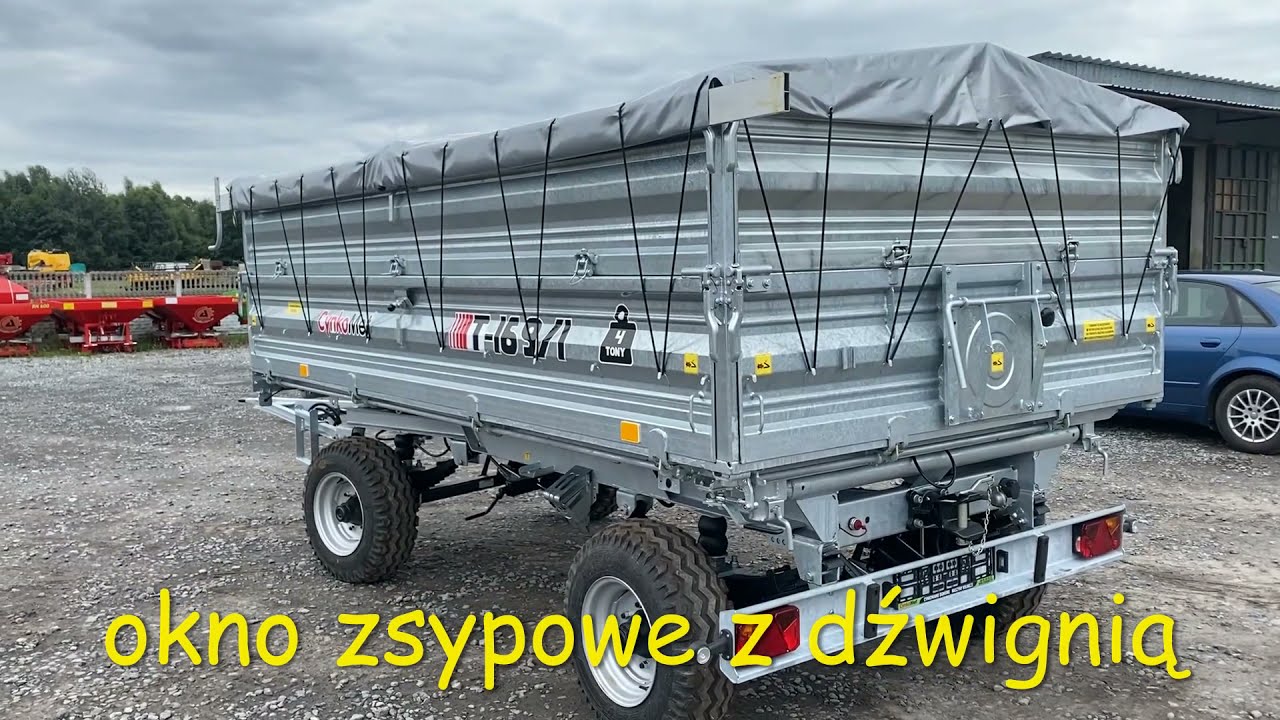 Przyczepa dwuosiowa wywrotka T-169/1 4T CYNKOMET