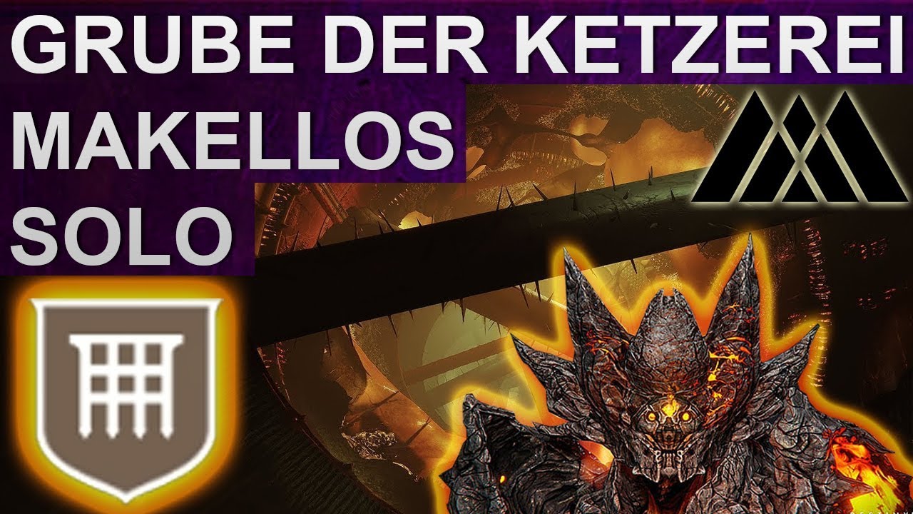 Destiny 2: MAKELLOS SOLO WARLOCK Grube der Ketzerei (Deutsch/German)