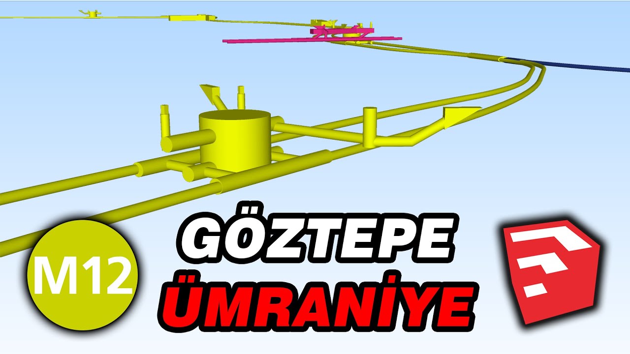 M12 Göztepe-Ümraniye Metro Hattı Google Earth Turu