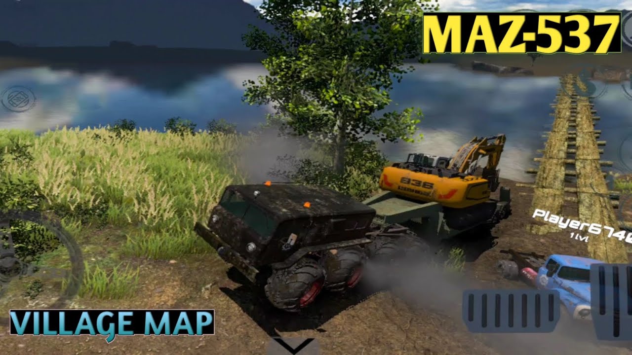 MAZ-537 TRUCK GAMEPLAY || Village map gameplay || Rthd gameplay || #offroad games