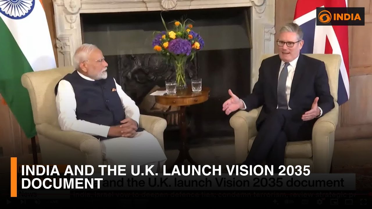 India and the U.K. launch Vision 2035 document & more updates | 6 PM IST | DD India NewsHour