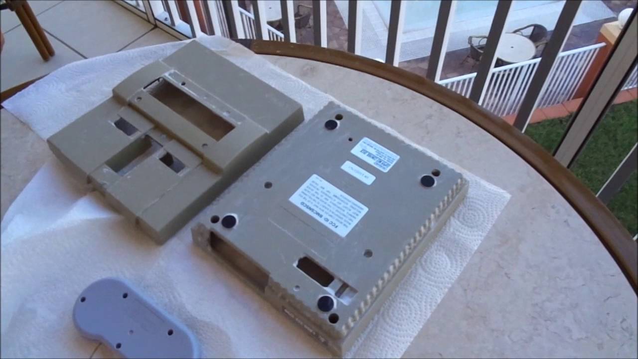 How to Remove the Yellow from a SNES Super Nintendo / Restore De-Yellow Tutorial using Salon Care 40
