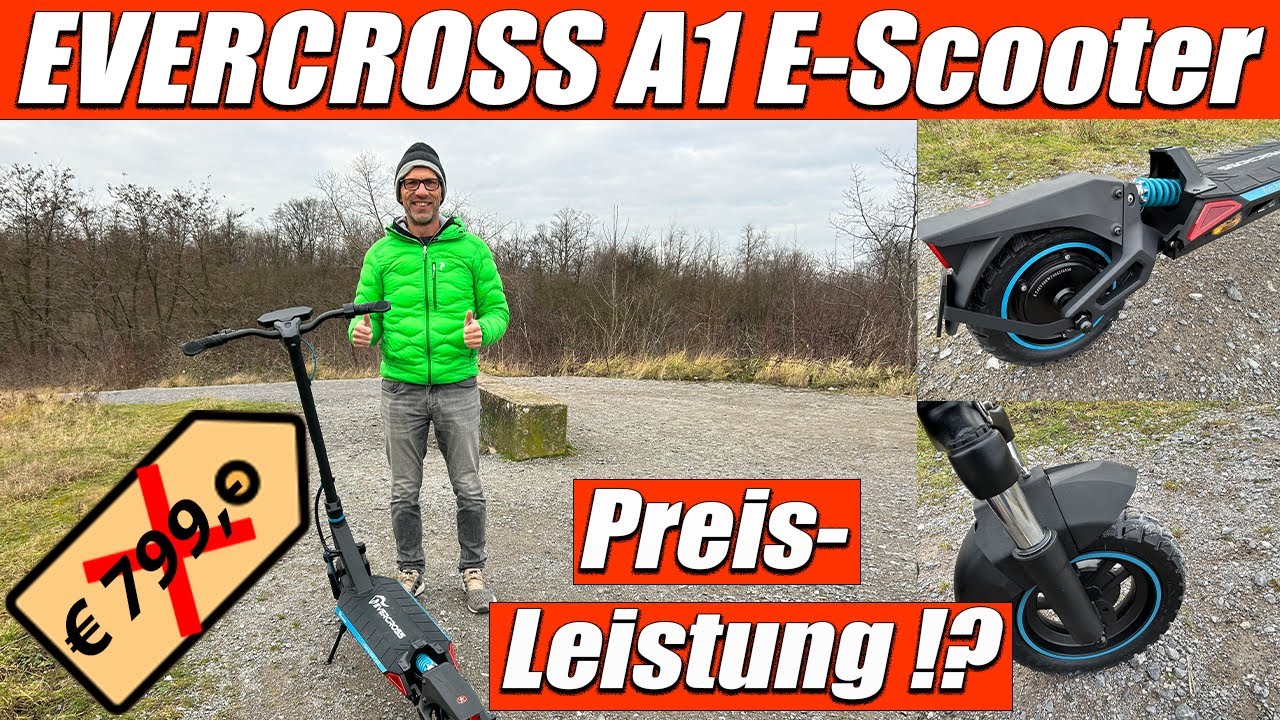 EVERCROSS A1 E-Scooter🔥- geländetauglich - Straßenzulassung - Preis-Leistungssieger⁉️ - Test + Fazit