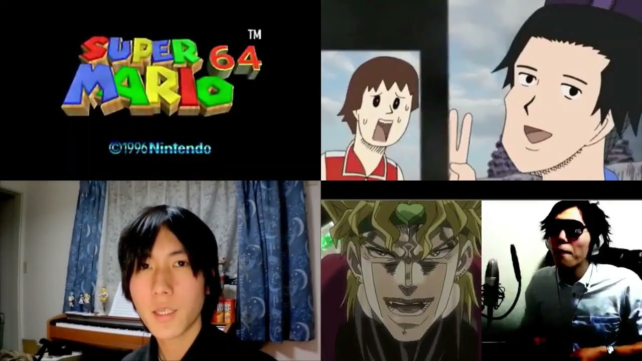『リクエスト』64マリオ vs 聖徳太子 vs RTKHR vs DIO　ボイパ対決Bad Apple!!