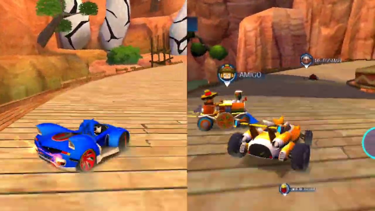 Graphics comparison between HD and LD modes