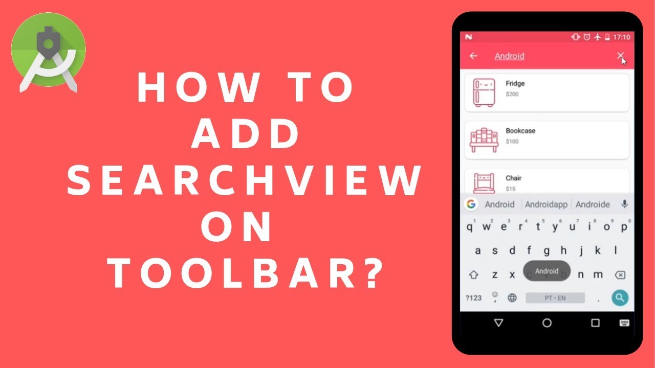 How To Add SearchView To Toolbar In Android Studio? Recyclerview Adapter | CardView