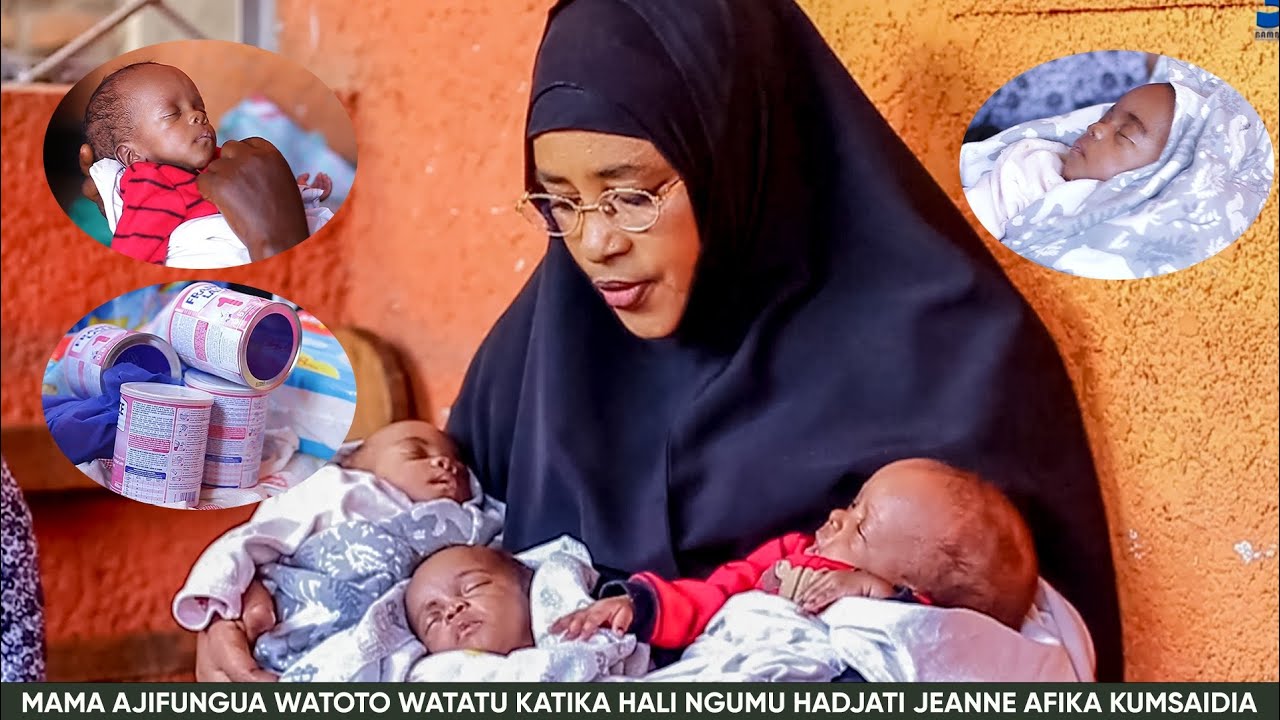 MAMA AJIFUNGUA WATOTO WATATU KATIKA HALI NGUMU KIONGOZI WA WANAWAKE WA KI'ISLAM AFIKA KUMFARIJI