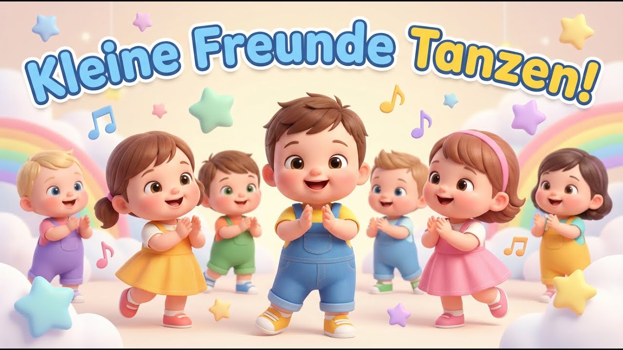 Musik für Kleinkinder 🎶 Fröhliches Kinderlied zum Tanzen & Lernen | Kleine Freunde Tanzen