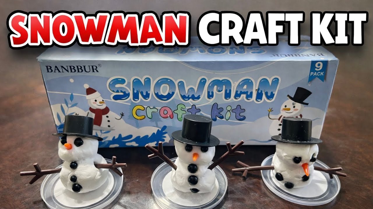 Snowman Craft Kit Tutorial ❄️ Easy Winter Craft for Kids 