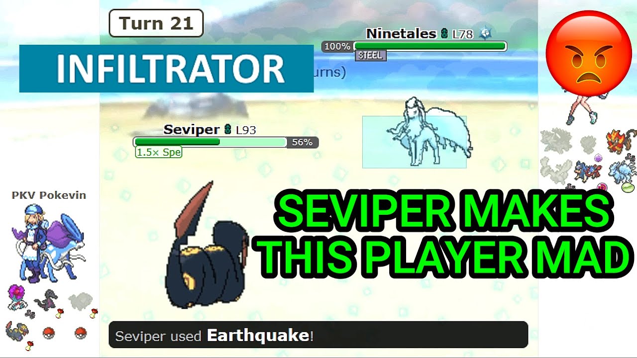 Seviper Makes This Guy Salty! (Pokemon Showdown Random Battles) (High Ladder)