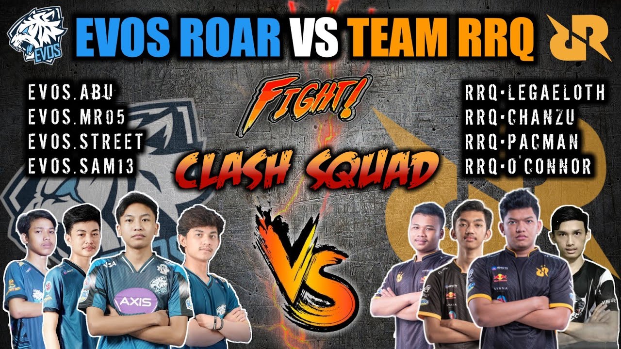 EVOS ROAR VS TEAM RRQ • BATTLE FIGHT IN CLASH SQUAD