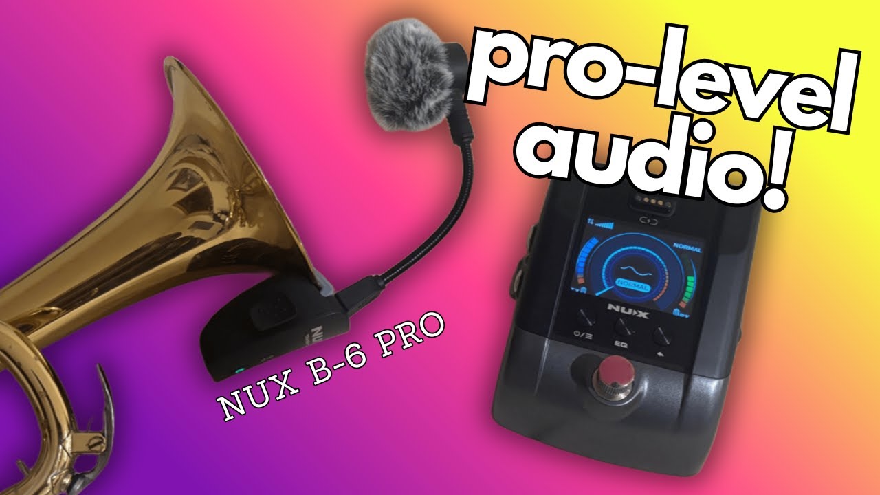 Беспроводная микрофонная система NUX B6 Pro для духовых и медных инструментов! | Обзор продукта