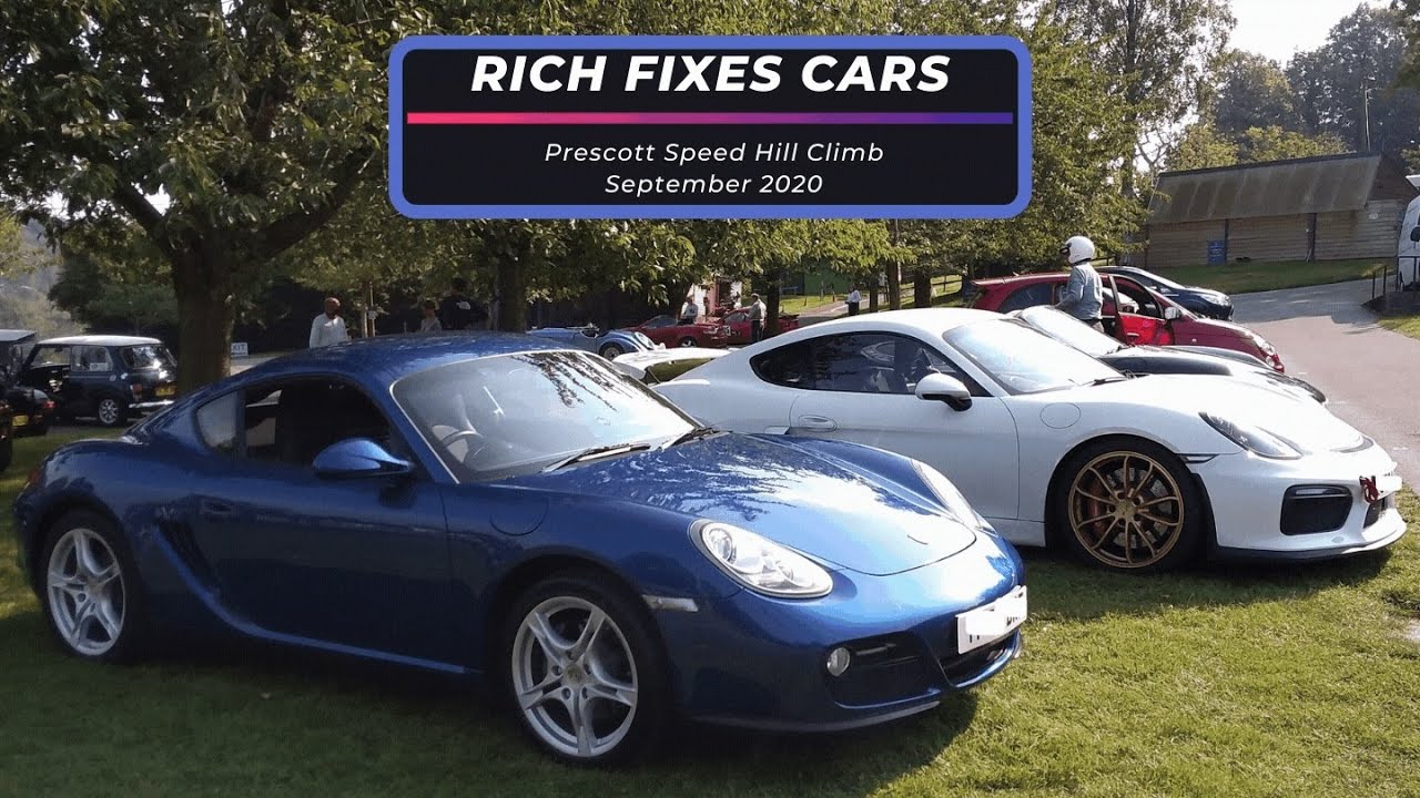 Porsche Cayman 987 at Prescott Speed Hill Climb, Gloucestershire UK - Driving School Sept 2020