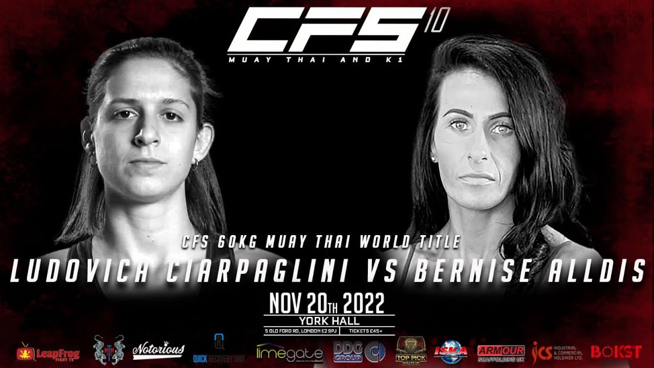 CFS MUAY THAI World Title Ludovica CIARPAGLINI vs. Bernise ALLDIS