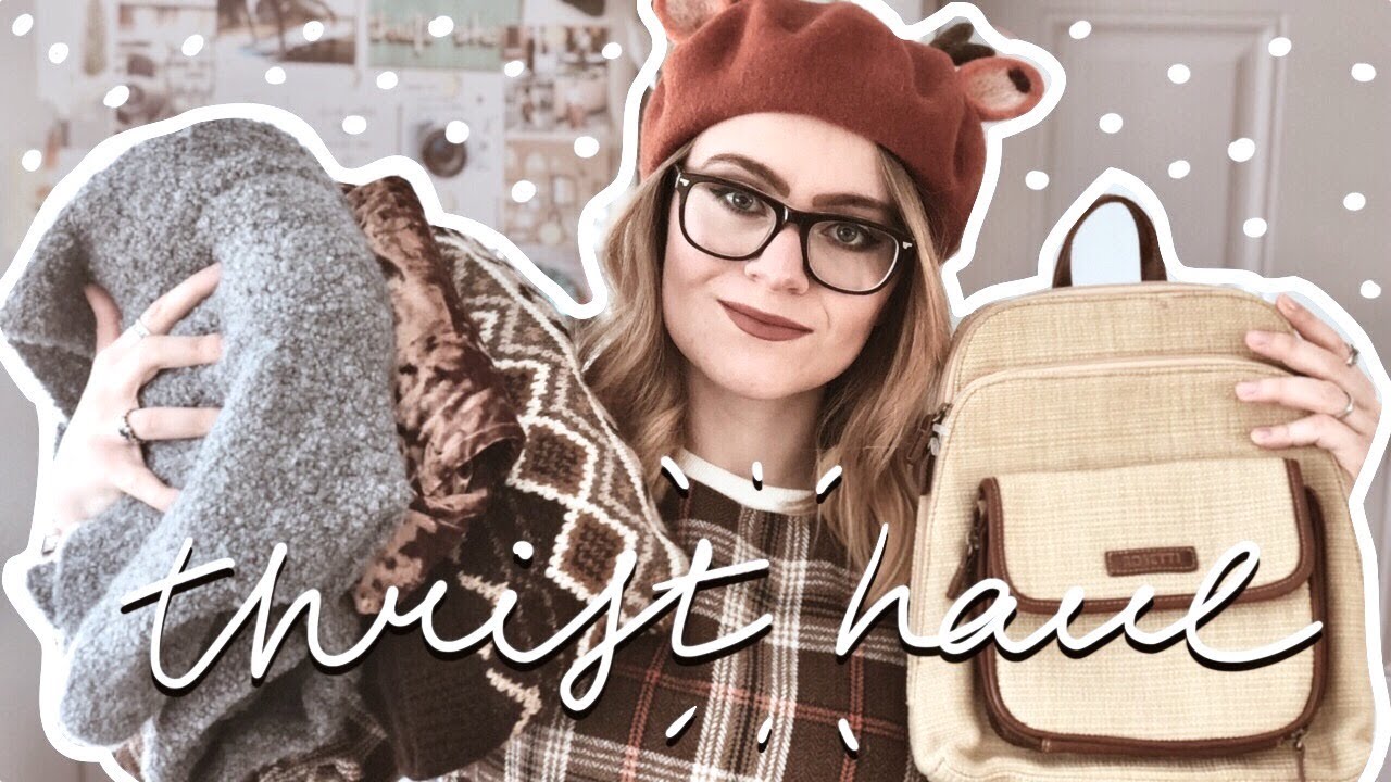 THRIFT haul & TRY-ON ~ my WINTER style & first picks for SPRING ~ ivory ivi