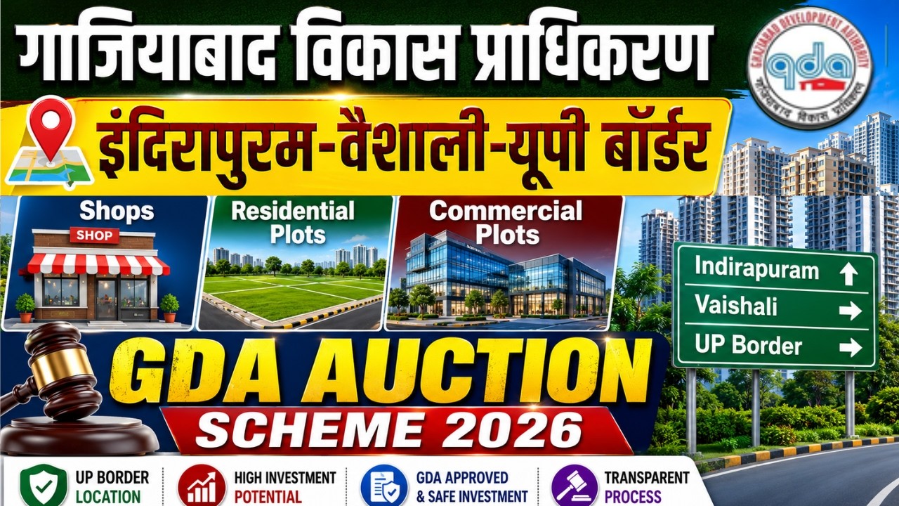 Ghaziabad Development Authority GDA New Plot Auction Scheme 2026 | Indirapuram, Vaishali, Kaushambi