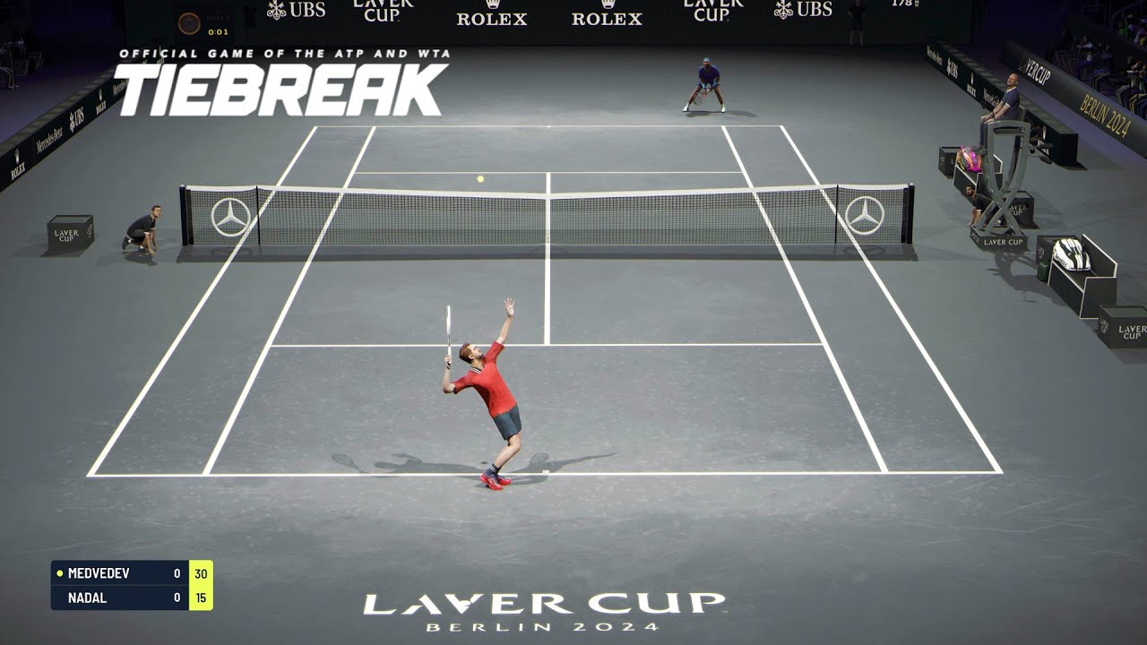 TIEBREAK - Rafael Nadal Vs Daniil Medvedev I Laver Cup Arena I Legendary AI (PS5)