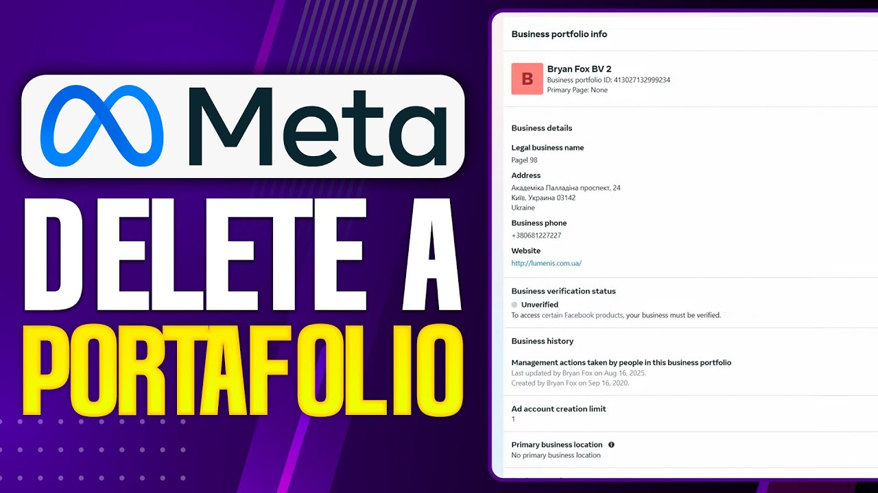 How To Delete a Business Portfolio On Meta Business Suite (2026 Updated Tutorial)