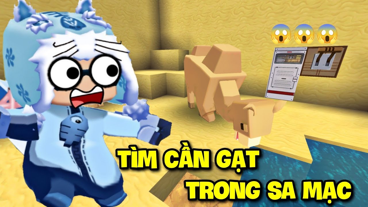 MEOWPEO THỬ THÁCH GIẢI MÃ TÌM CẦN GẠT TRONG SA MẠC SIÊU KHÓ TRONG MINI WORLD MINI GAME