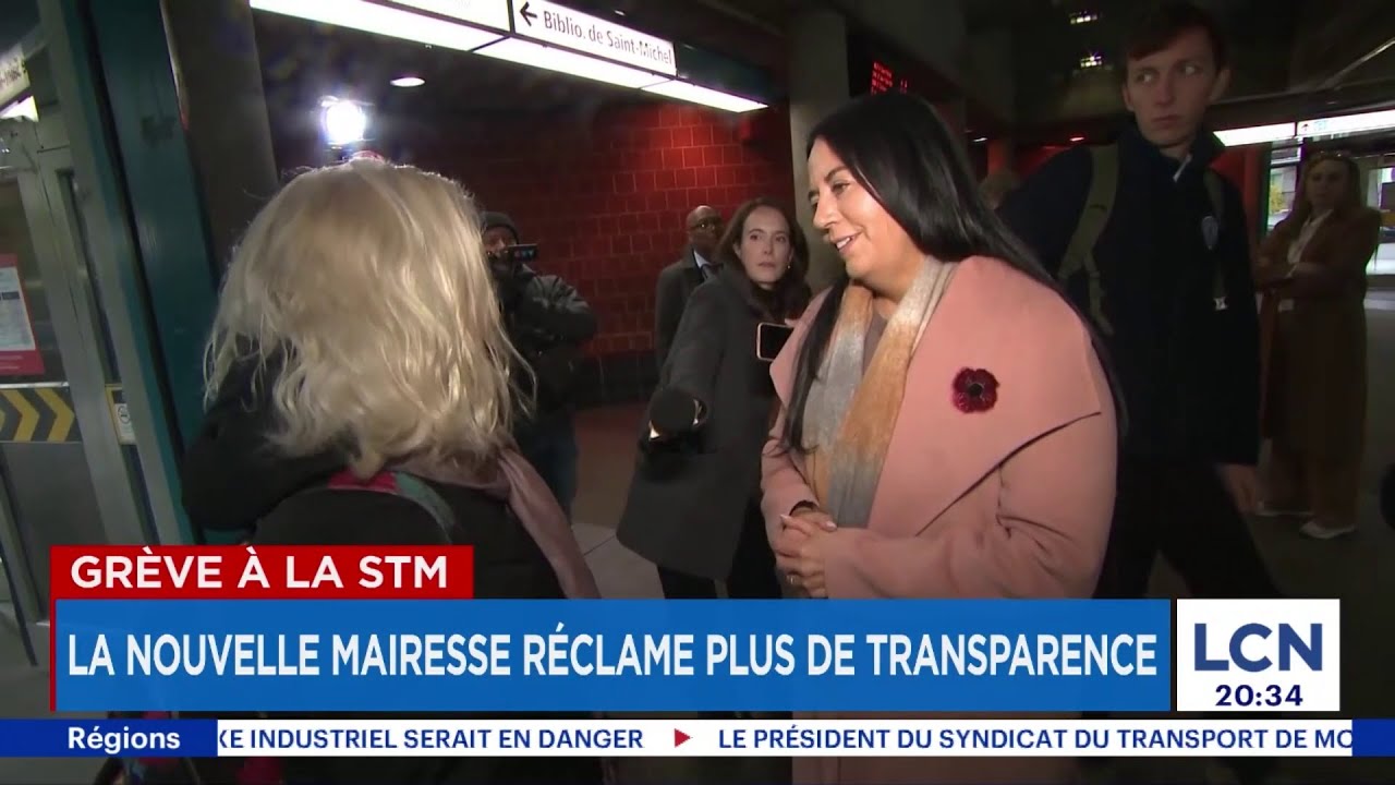 Grève à la STM: la nouvelle mairesse exige plus de transparence