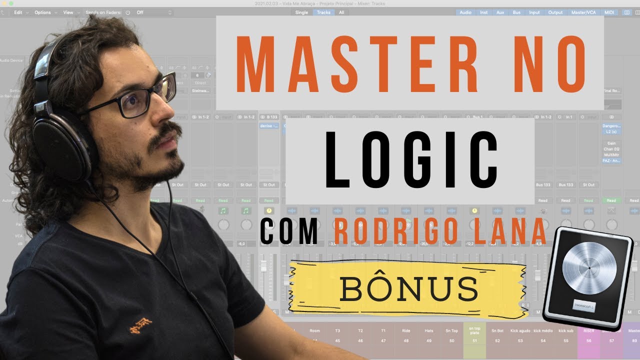 MASTERIZAÇÃO apenas com PLUGINS NATIVOS do LOGIC PRO (projeto para download gratuitamente)