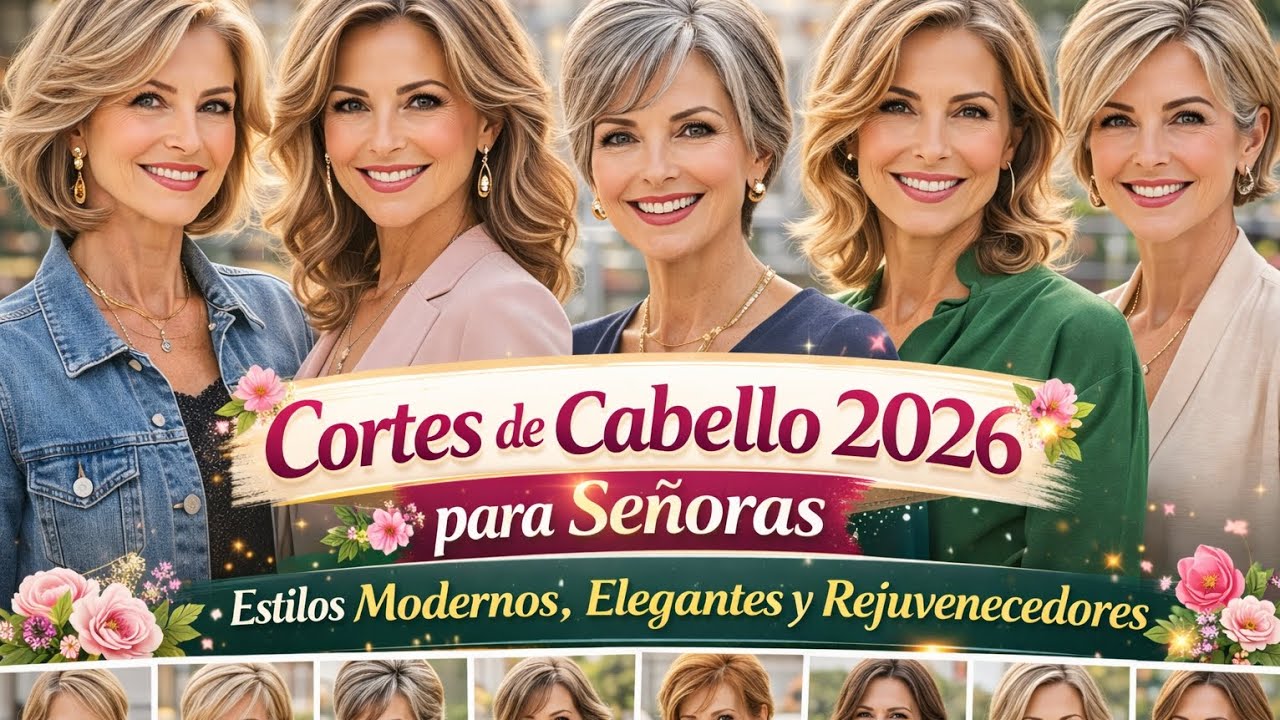 💇‍♀️✨ Cortes de Cabello 2026 para Señoras 🌸 Estilos Modernos, Elegantes y Rejuvenecedores 💖