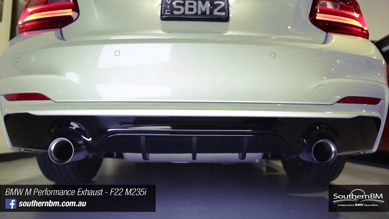 BMW M235i with BMW M Performance Exhaust installed