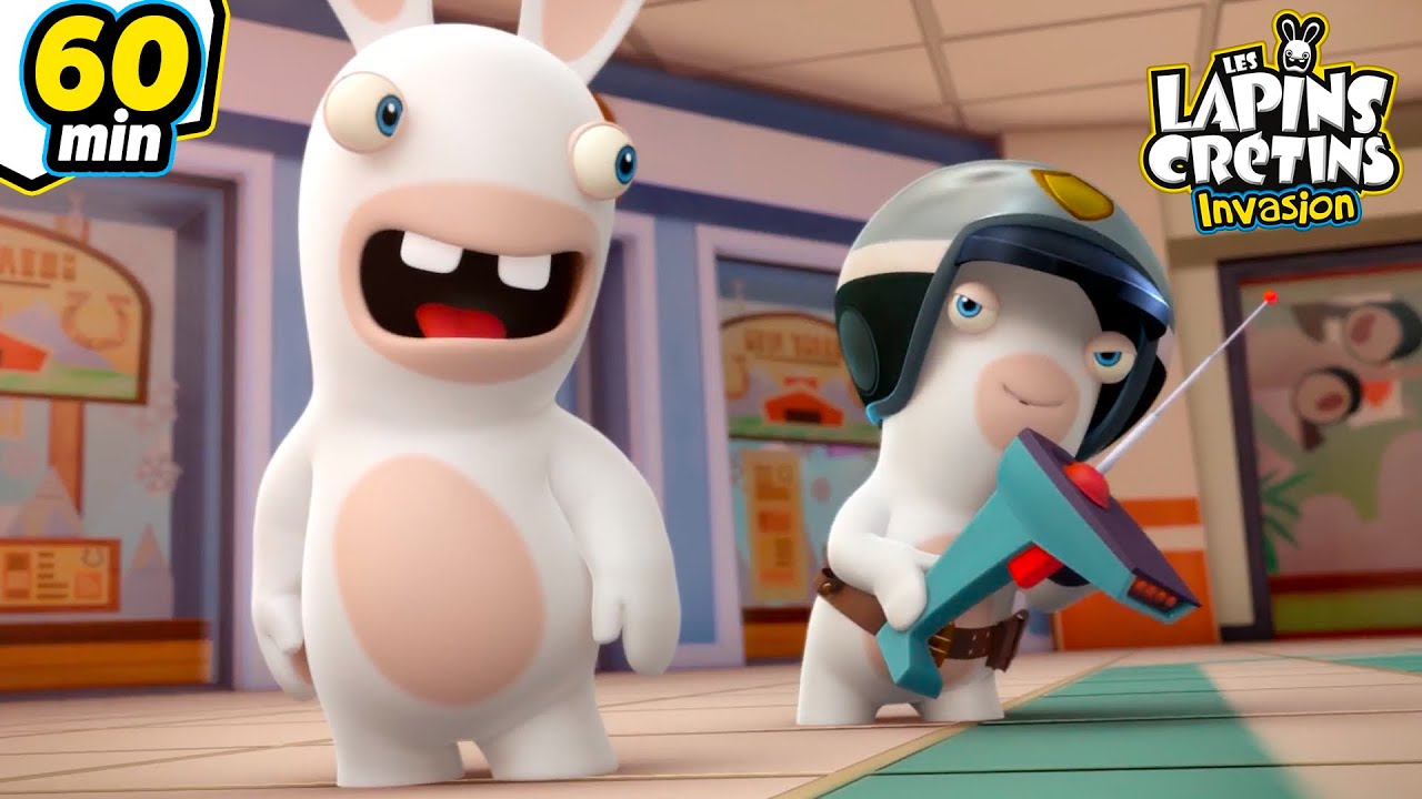 Les Lapins Crétins Invasion 🐰 - Supermarché Crétin - Compilation 1H | Nouveaux Episodes HD