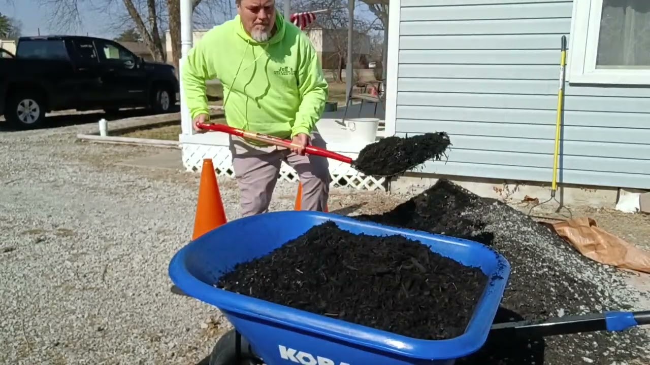 Mulching my house today