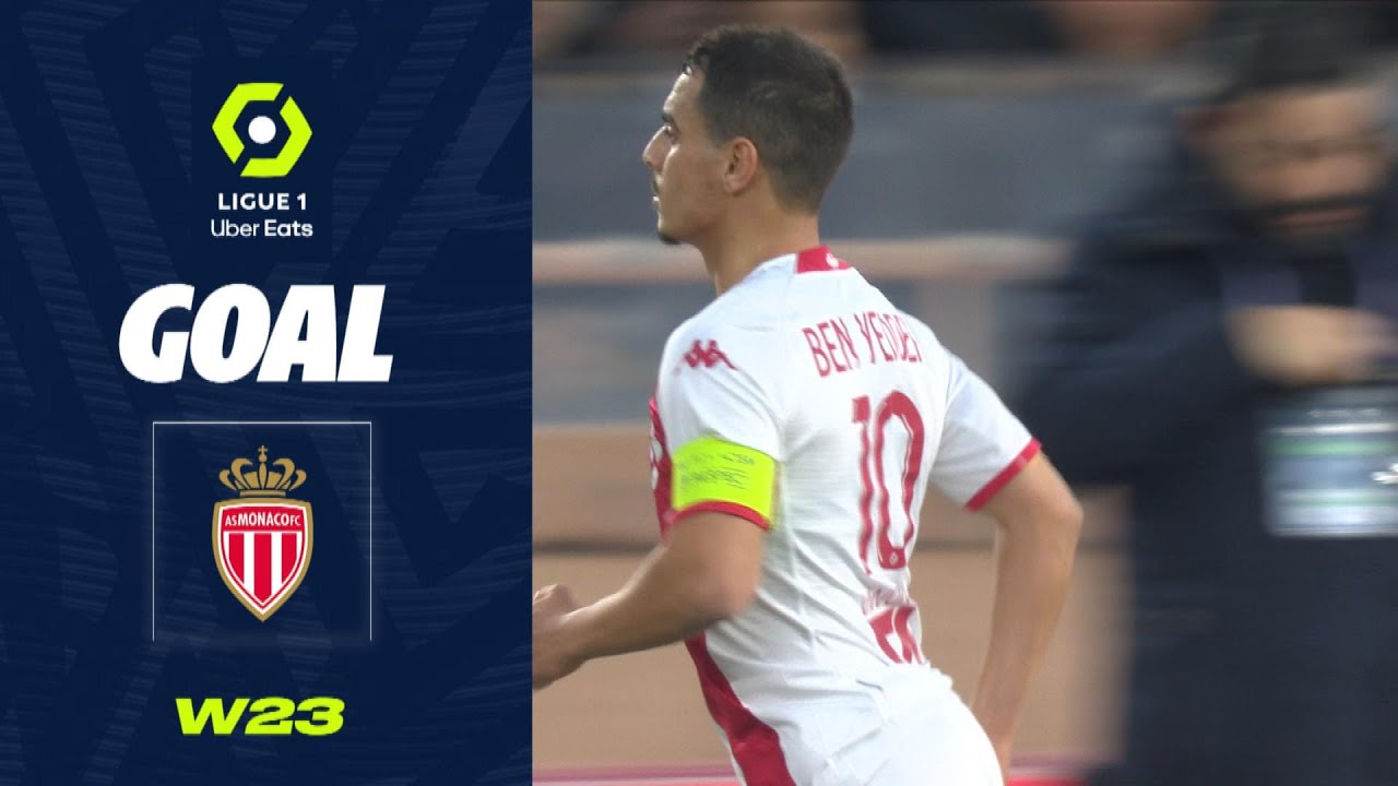Goal Wissam BEN YEDDER (45' +2 - ASM) AS MONACO - PARIS SAINT-GERMAIN (3-1) 22/23