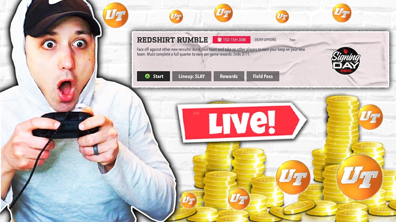 GRINDING THE BEST COIN MAKING METHOD IN COLLEGE FOOTBALL 26 (LIVE)