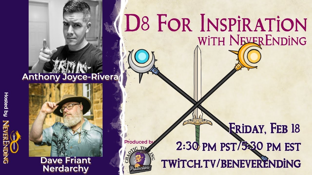 Magic Weapons & Winner Announcement with Anthony Joyce-Rivera & Nerdarchy Dave || D8 for Inspiration