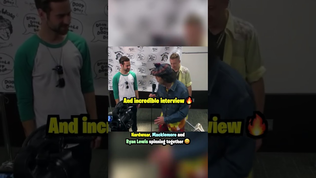 Nardwuar, Macklemore & Ryan Lewis Spinning Together 😆
