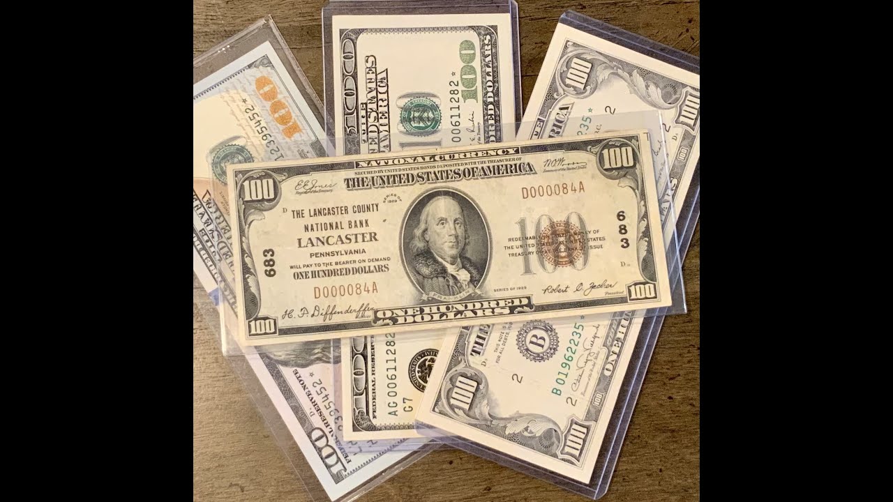 $100 Bill Currency Collection Update (Old US Paper Money)