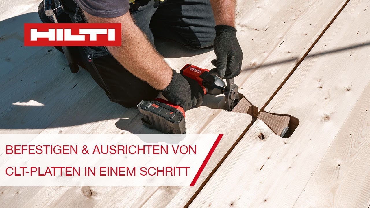 Beschleunigen Sie Ihre Baustelle mit dem HTC-P2P Brettsperrholz Elementeverbinder