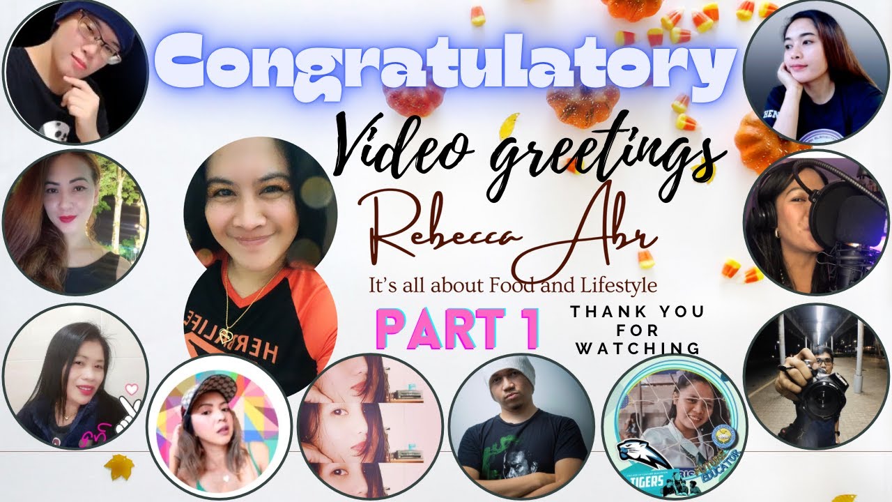 Congratulatory Video Greetings | Part 1 | Rebecca Abr
